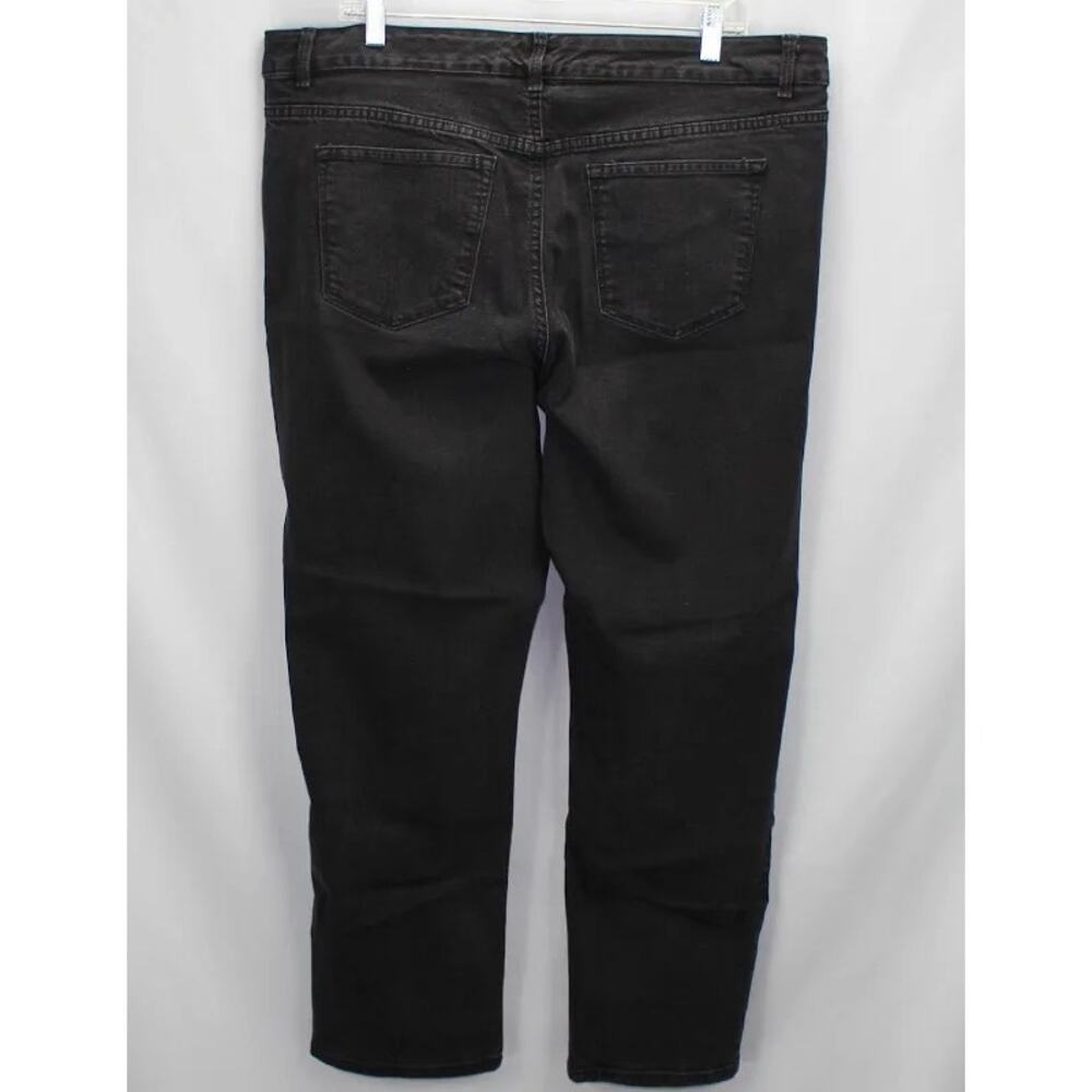 Z DRAFT - Sonoma Life & Style Black Slim Straight Jeans Size 16W - Picture 9 of 14